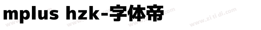 mplus hzk字体转换